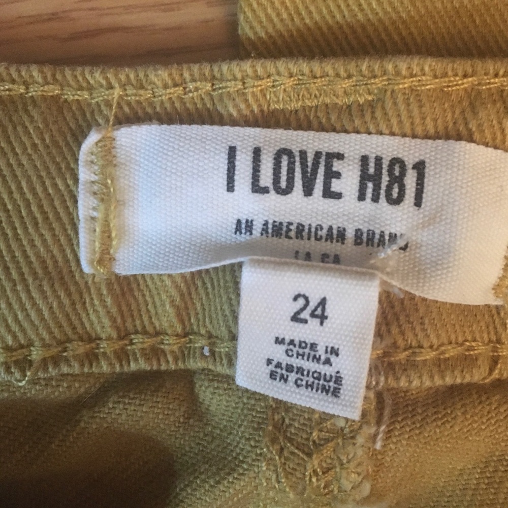 I Love H81 Mustard Yellow Skinny Jeans - Picture 3 of 4